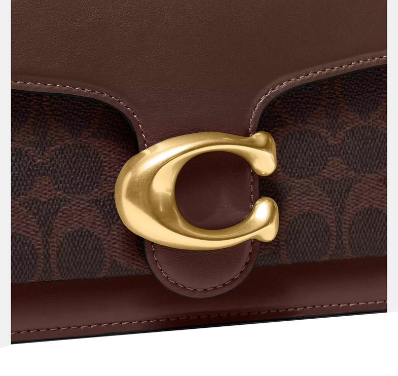 Coach Women's Tabby Shoulder Bag 26 In Signature Canvas Brass/Maple