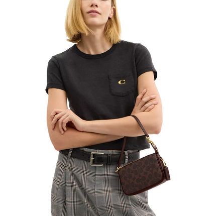 Coach Women's Plaza Bag 18 In Signature Canvas Brass/Maple