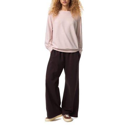 Uniqlo Women's Soft Knitted Fleece Crew Neck T-Shirt 11 Pink