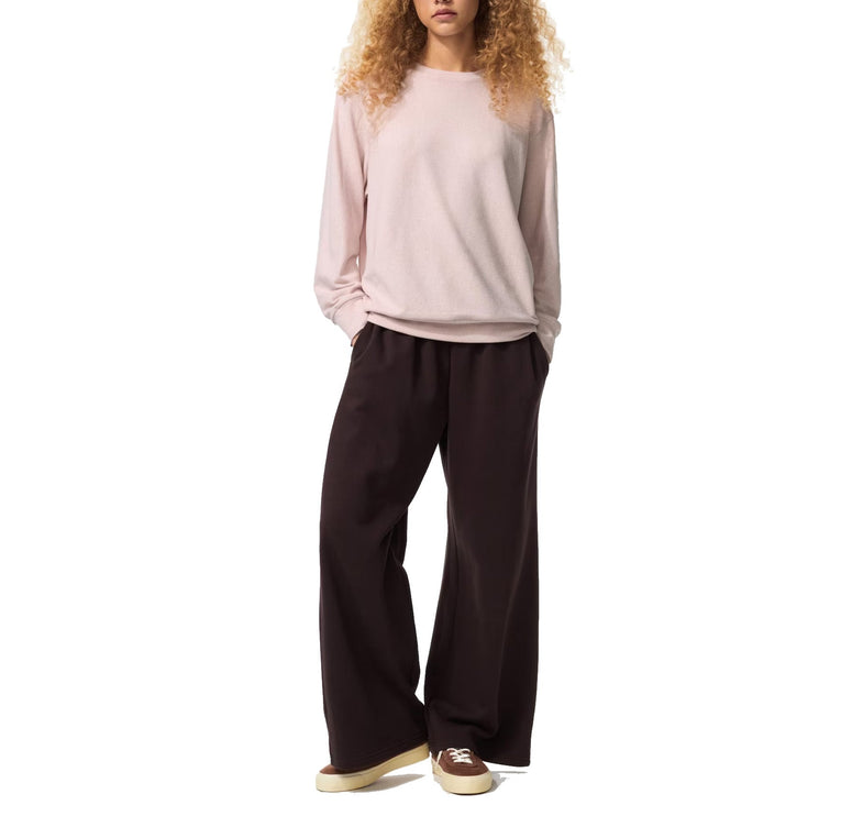 Uniqlo Women's Soft Knitted Fleece Crew Neck T-Shirt 11 Pink