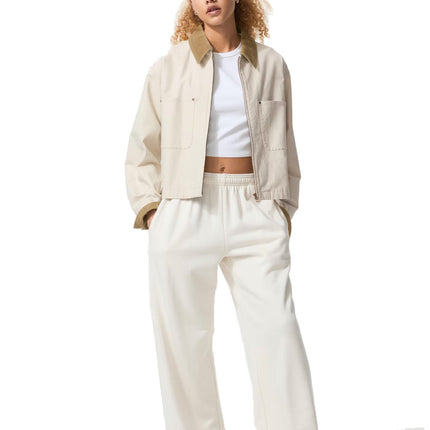 Uniqlo Women's Zip-Up Short Jacket 30 Natural