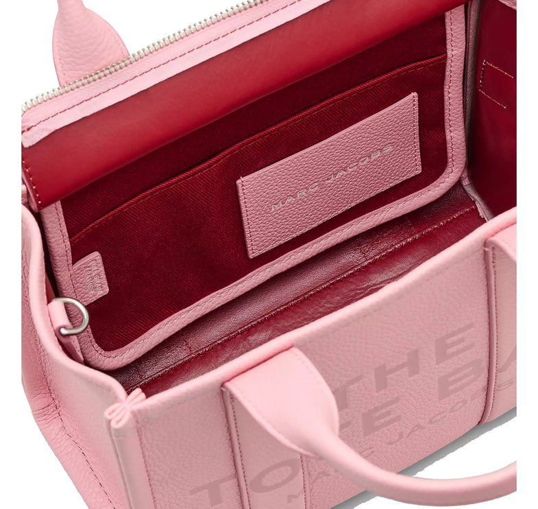 Marc Jacobs Women's The Leather Small Tote Bag Ribbon Pink - Hemen Kargoda