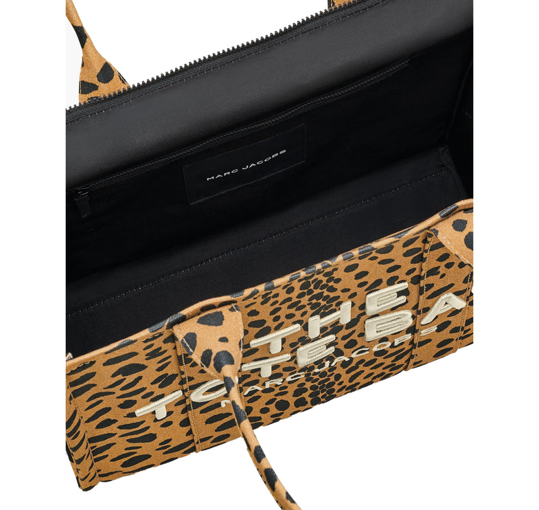 Marc Jacobs Women's The Cheetah Canvas Large Tote Bag Animal Print