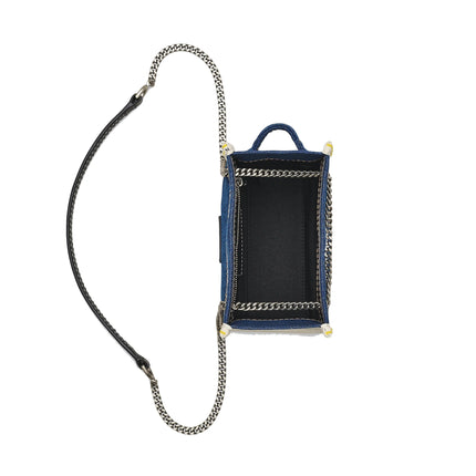 Marc Jacobs Women's The Denim Chain Crossbody Tote Bag Dark Wash