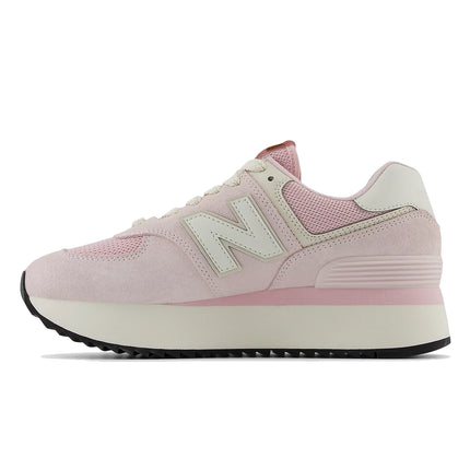 New Balance Women's 574+ Mid Century Pink with Pink Granite and Linen WL574ZAJ