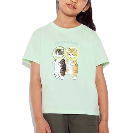 Uniqlo Kid's Mofusand UT Short Sleeve T-Shirt 51 Green