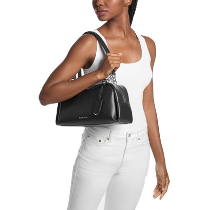 Michael Kors Women's Cecily Medium Shoulder Bag Black/Silver