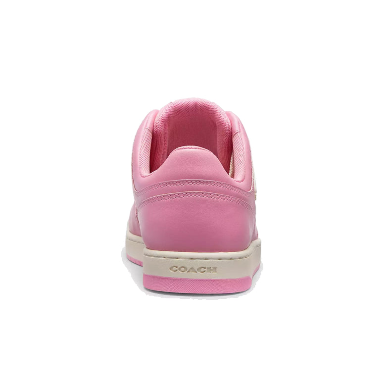 Coach Women's C201 Low Top Sneaker In Signature Canvas Vivid Pink