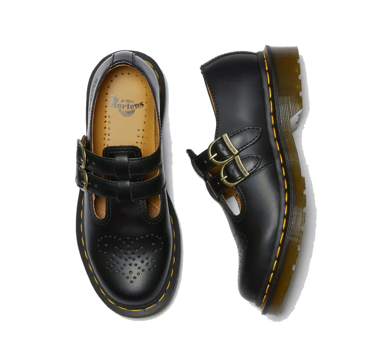 Dr. Martens Women's 8065 Smooth Leather Mary Jane Shoes Black