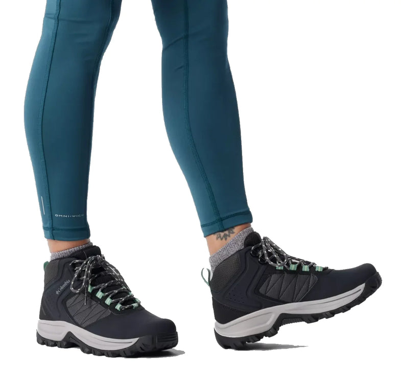 Columbia Women's Transverse Hike Waterproof Shoe Black/Sage Leaf