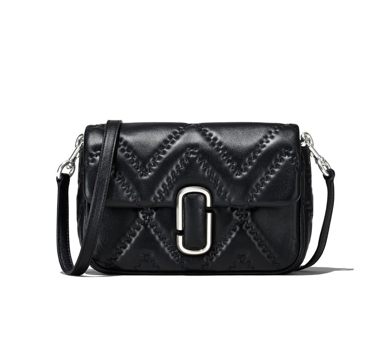 Marc Jacobs Women's The Quilted Leather J Marc Bag Shoulder Bag Black