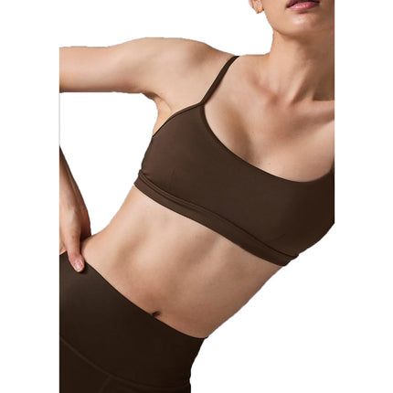 alo Women's Airlift Intrigue Bra Espresso