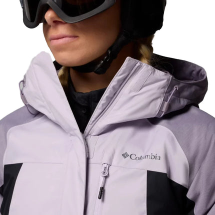 Columbia Women's Snowy Summit Insulated Jacket Lavender Pearl/Black/Shl Prpl Crss Dy