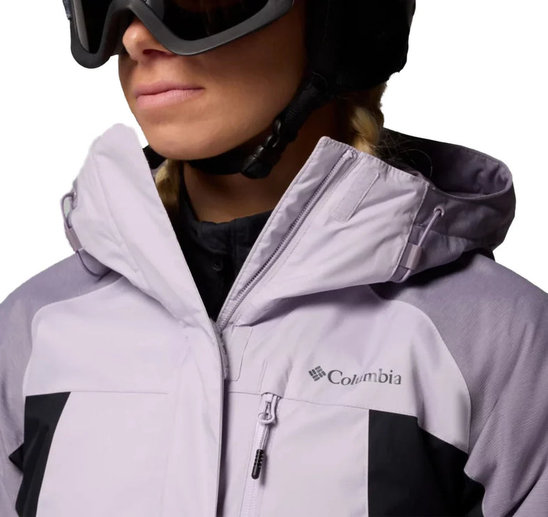 Columbia Women's Snowy Summit Insulated Jacket Lavender Pearl/Black/Shl Prpl Crss Dy