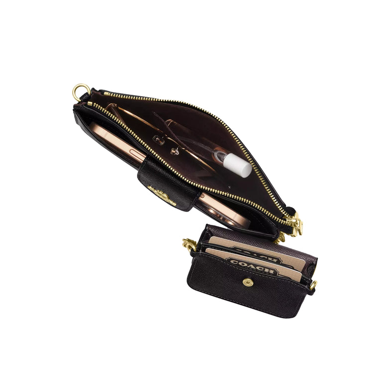 Coach Women's Poppy Crossbody Bag Gold/Black