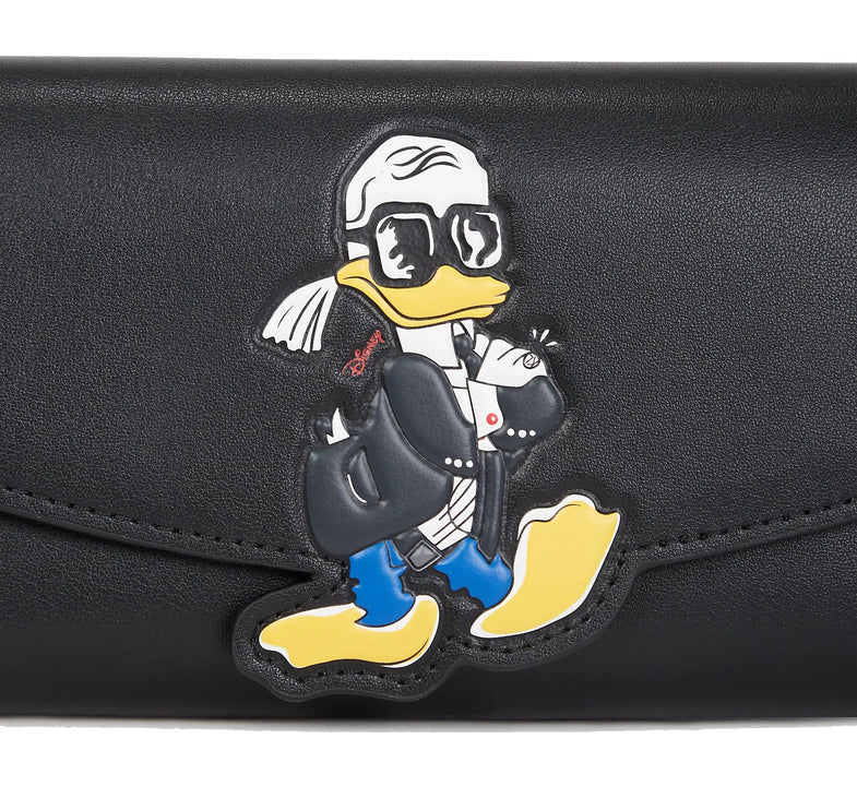 Disney x KARL LAGERFELD Women's Crossbody Wallet Black