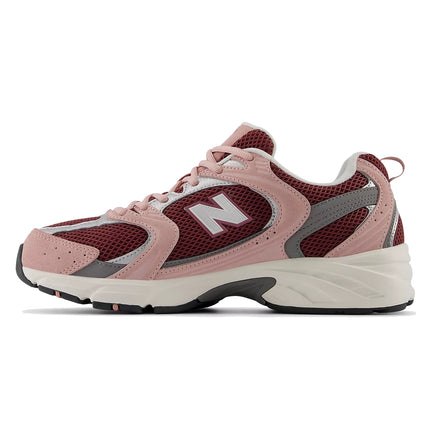 New Balance 530 Pink Moon with Washed Burgundy and Harbor Grey MR530PG