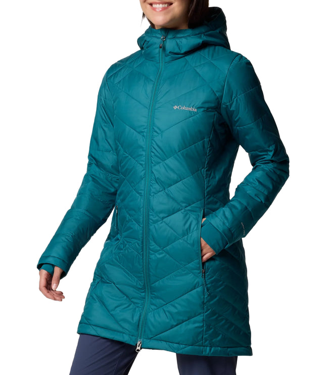 Columbia Women's Heavenly Long Hooded Jacket River Blue