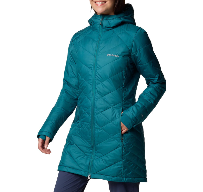 Columbia Women's Heavenly Long Hooded Jacket River Blue