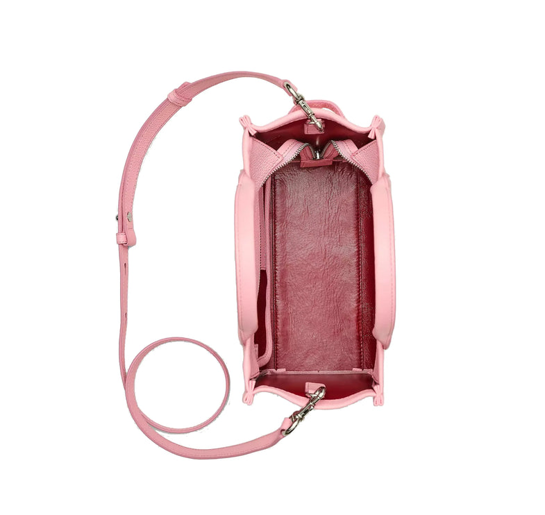 Marc Jacobs Women's The Leather Small Tote Bag Ribbon Pink - Hemen Kargoda