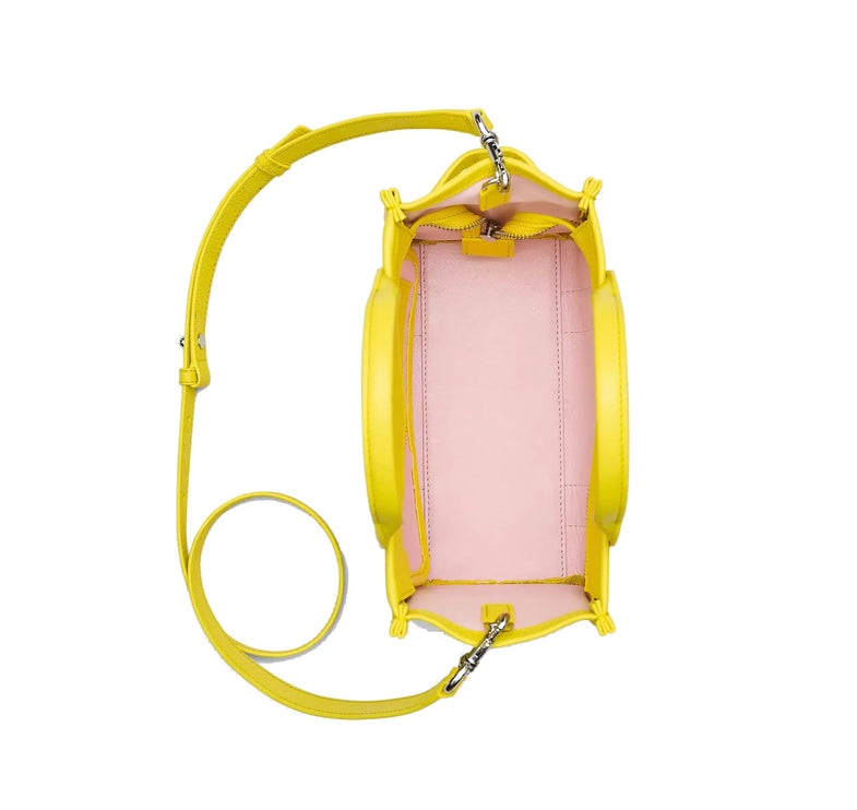 Marc Jacobs Women's The Leather Small Tote Bag Daisy Yellow
