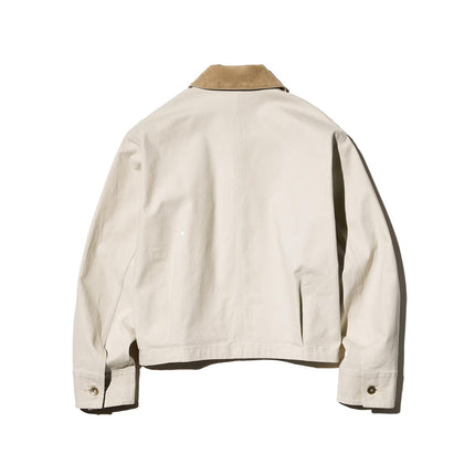 Uniqlo Women's Zip-Up Short Jacket 30 Natural