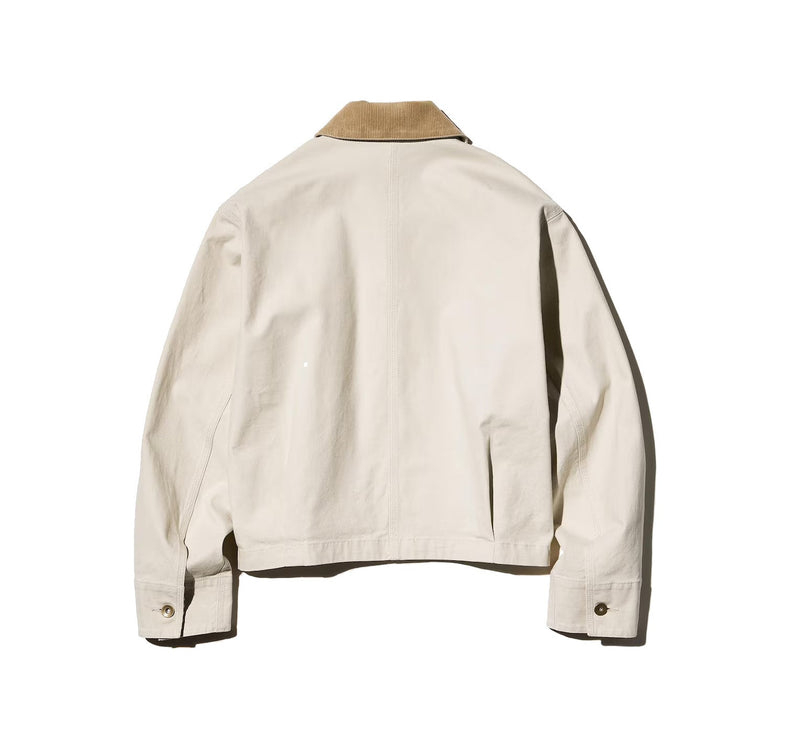 Uniqlo Women's Zip-Up Short Jacket 30 Natural