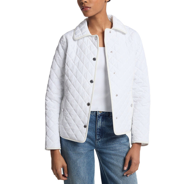 Michael Kors Women's Quilted Jacket White