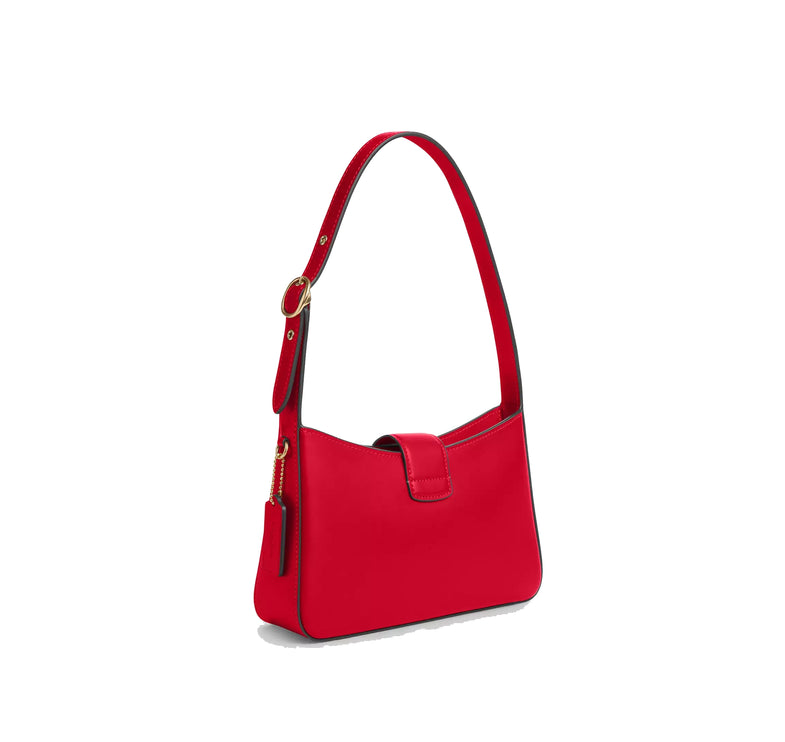 Coach Women's Eliza Shoulder Bag With Zipper Closure Gold/Bold Red