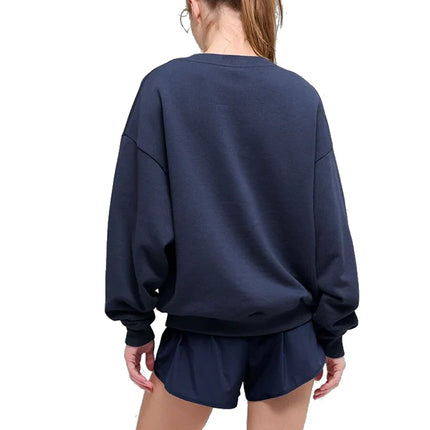 alo Women's Accolade Crew Neck Pullover Navy