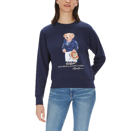 Polo Ralph Lauren Women's Polo Bear Sweatshirt Navy - Hemen Kargoda