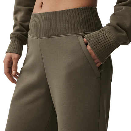 alo Women's Serenity Wide Leg Sweatpant Olive Tree