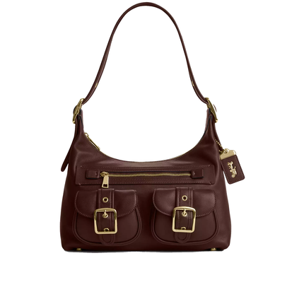 Coach Women's Allison Zip Top Shoulder Bag Gold/Maple