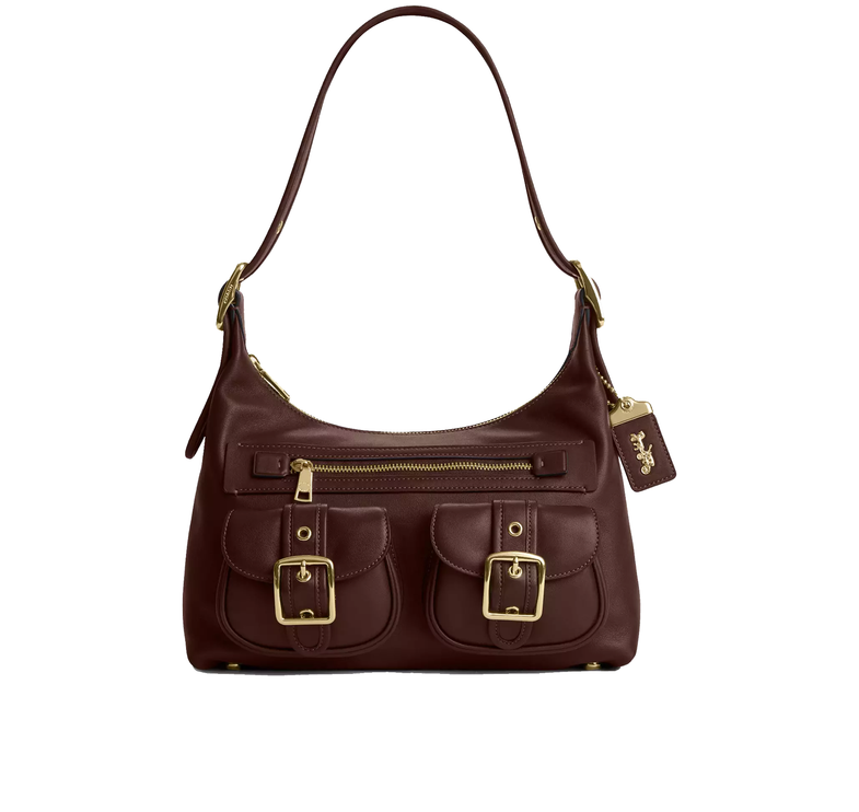 Coach Women's Allison Zip Top Shoulder Bag Gold/Maple