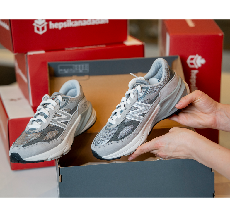New Balance 990v6 Grey Junior GC990GL6 - Hemen Kargoda