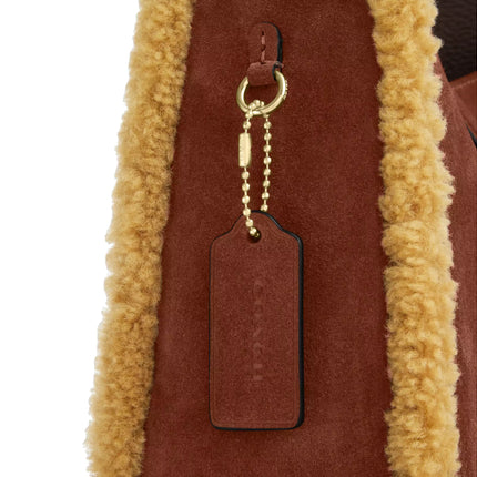 Coach Women's Hadley Convertible Crossbody Bag Gold/Vintage Brown Multi