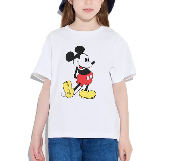 Uniqlo Kid's Mickey Stands Short Sleeve T-Shirt 00 White