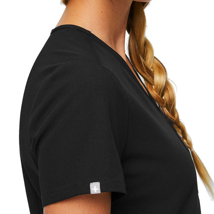 FIGS Women's Catarina One Pocket Scrub Top Black