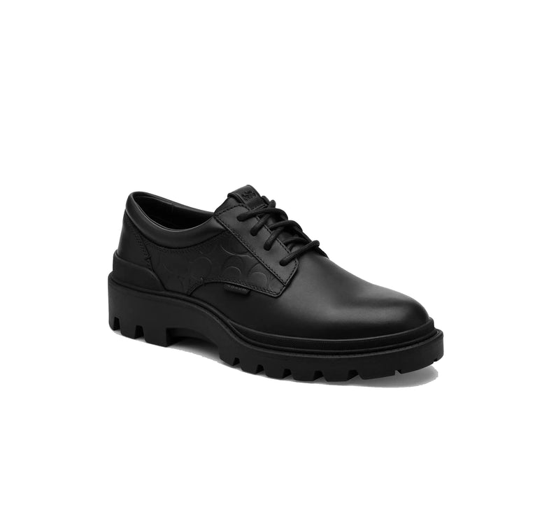 Coach Men's Cameron Derby In Signature Leather Black