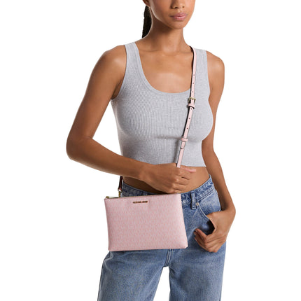 Michael Kors Women's Charlotte Large Saffiano Leather 3-in-1 Tote Bag Powder Blush