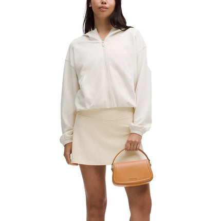 lululemon Unisex Leather Alternative Mini Bag 1.2L Chestnut Brown/Gold