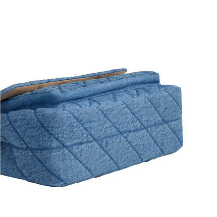 Coach Women's Elodie Crossbody Bag In Regenerative Cotton With Quilting Gold/Indigo