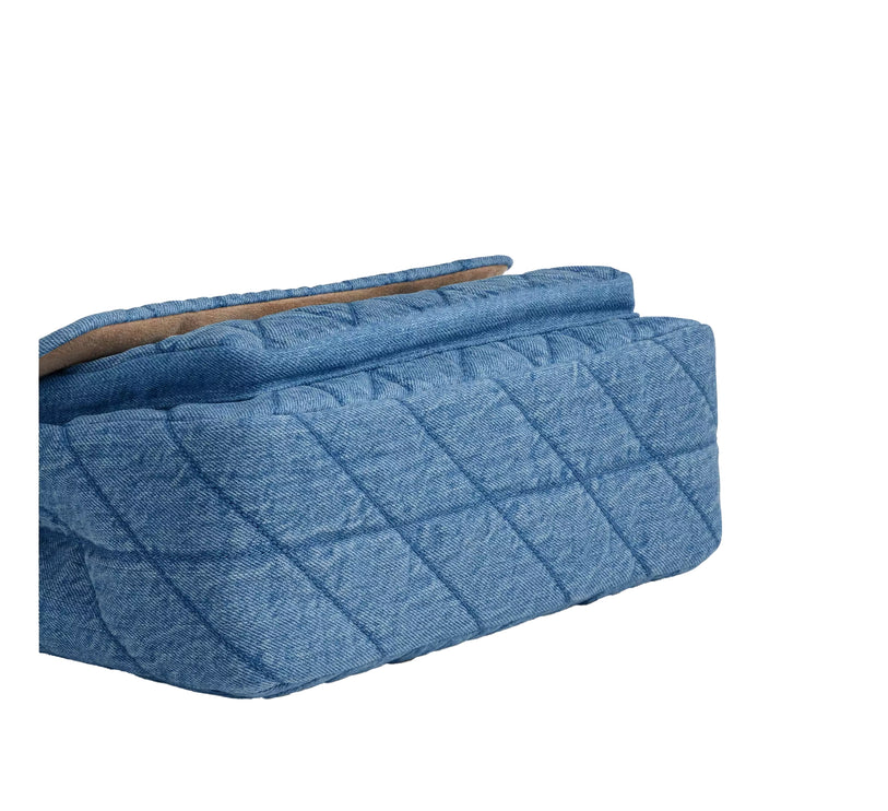 Coach Women's Elodie Crossbody Bag In Regenerative Cotton With Quilting Gold/Indigo