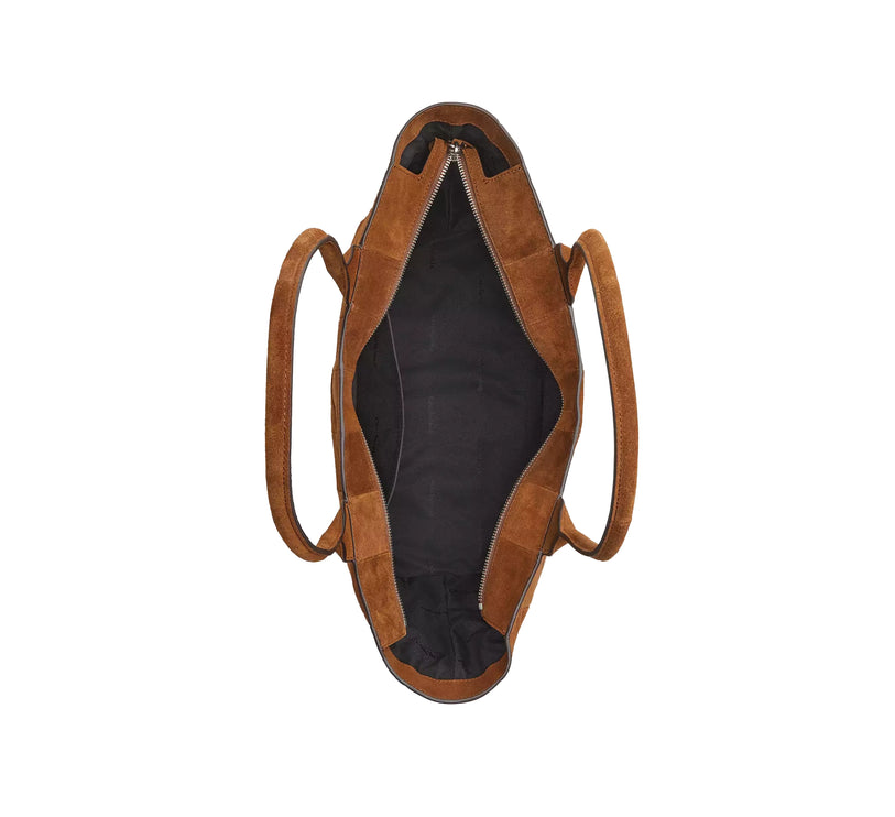 Coach Women's Alter/Ego Large Tote Bag In Upcrafted Suede Warm Brown