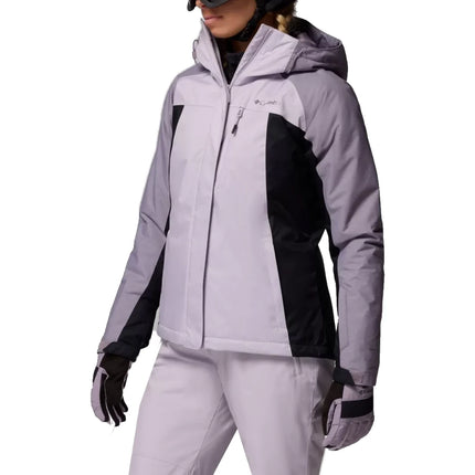 Columbia Women's Snowy Summit Insulated Jacket Lavender Pearl/Black/Shl Prpl Crss Dy