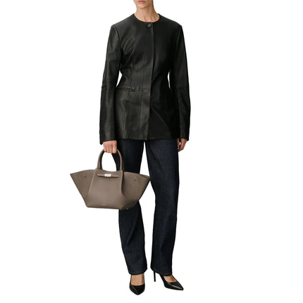 DeMellier London Women's The Midi New York Dark Taupe Small Grain