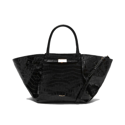 DeMellier London Women's The Midi New York Black Croc-Effect