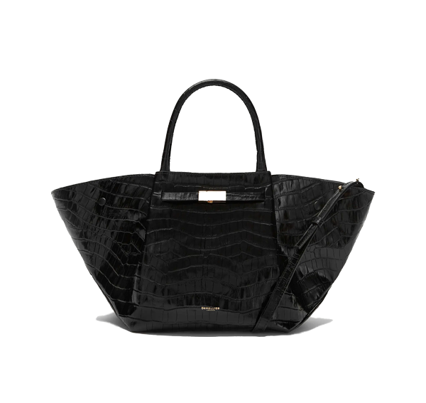 DeMellier London Women's The Midi New York Black Croc-Effect
