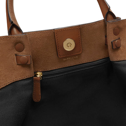 DeMellier London Women's The Midi New York Deep Tan Suede & Tan Smooth