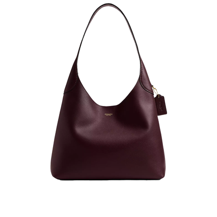 Coach Women's Brooklyn Shoulder Bag 34 Brass/Merlot